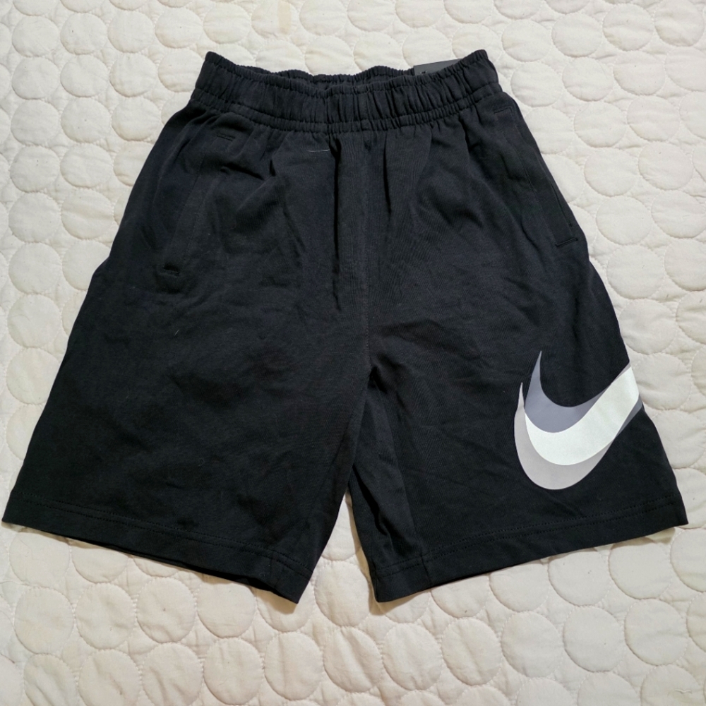 Nike Black Athletic Shorts with Elastic Waistband
